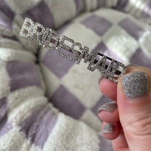 Sparkling Silver Bridesmaid Hair Clips